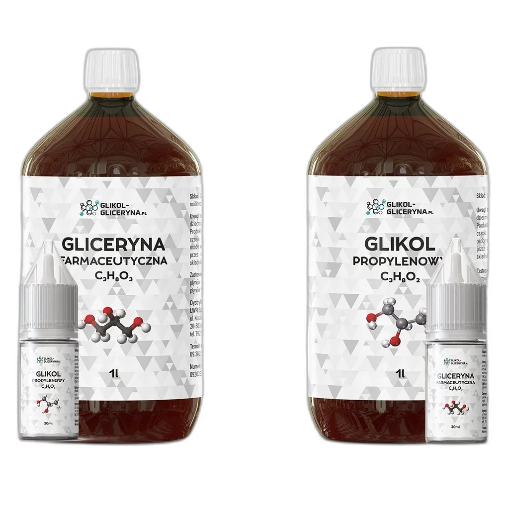 zestaw gliceryny i glikolu propylenowego — zdjęcie produktu
