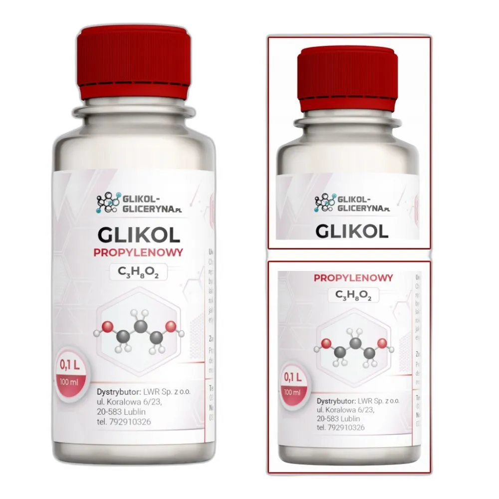 zestaw gliceryny i glikolu propylowego 100 ml